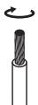 DENON DM40BRBK - Connexion des cables d'enceinte - 1