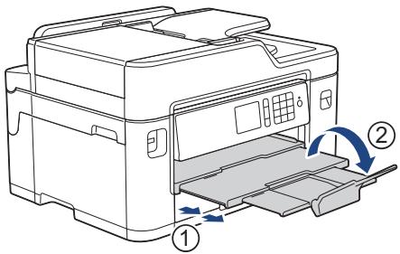 BROTHER MFC-i5330DW / MFC-i5335DW / MFC-j5730DW / MFC-i5930DW - Dépliez le volet du support papier. - 1