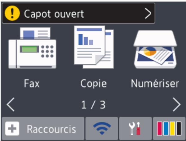 BROTHER MFC-i5330DW / MFC-i5335DW / MFC-j5730DW / MFC-i5930DW - Utilisation de l'écran LCD - 1