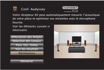 MARANTZ NR1711 - Retour aux réglages “Conf. Audyssey®” - 1