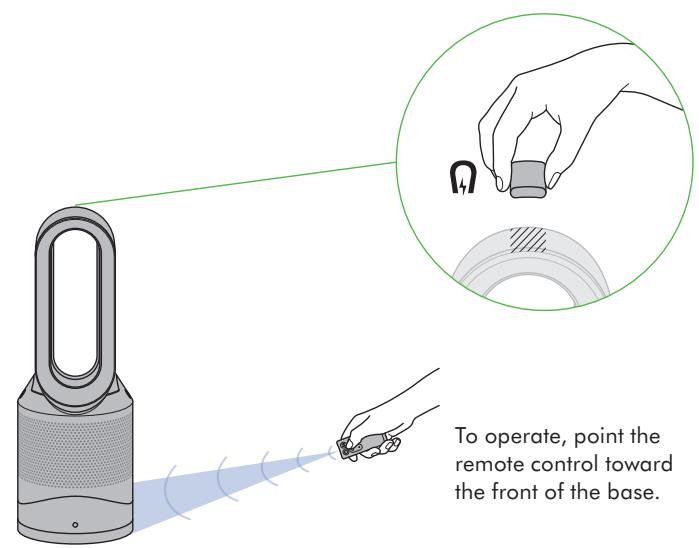 DYSON 310266-01 - Remote control docks magnetically. - 1