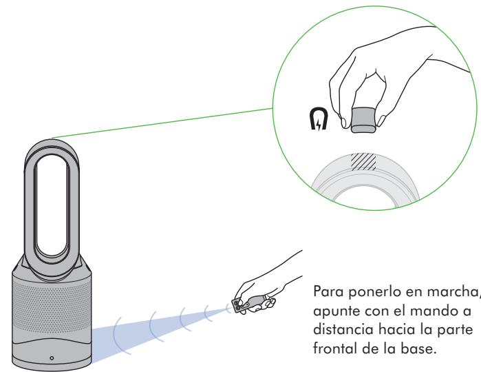 DYSON 310266-01 - El mando a distancia se acopla magnéticamente. - 1