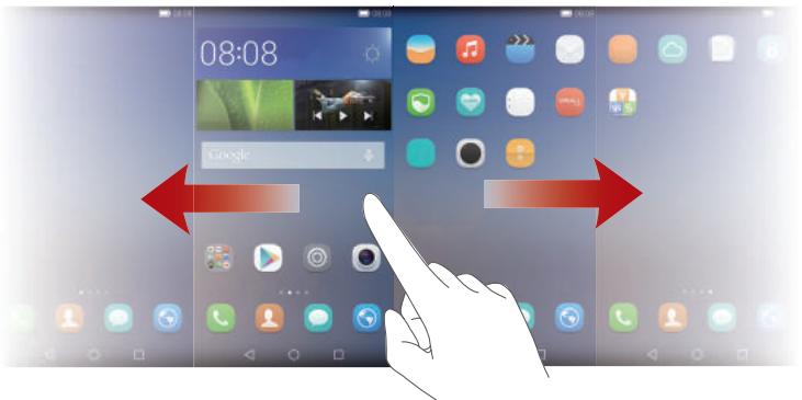 HUAWEI ASCEND 67 BLANC - Switching between home screens - 1