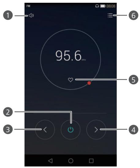 HUAWEI ASCEND 67 BLANC - Listening to FM radio - 1
