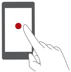 HUAWEI ASCEND 67 BLANC - Touchscreen gestures - 1