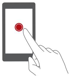 HUAWEI ASCEND 67 BLANC - Touchscreen gestures - 2