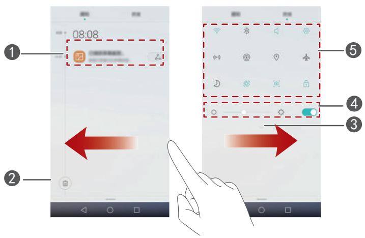 HUAWEI ASCEND 67 BLANC - Notification panel - 1
