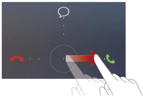 HUAWEI ASCEND 67 BLANC - Answering or rejecting a call - 1