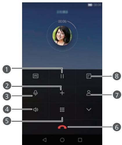HUAWEI ASCEND 67 BLANC - What you can do during a call - 1