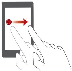 HUAWEI ASCEND 67 BLANC - Touchscreen gestures - 4