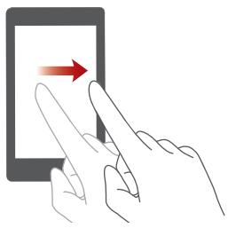 HUAWEI ASCEND 67 BLANC - Touchscreen gestures - 3