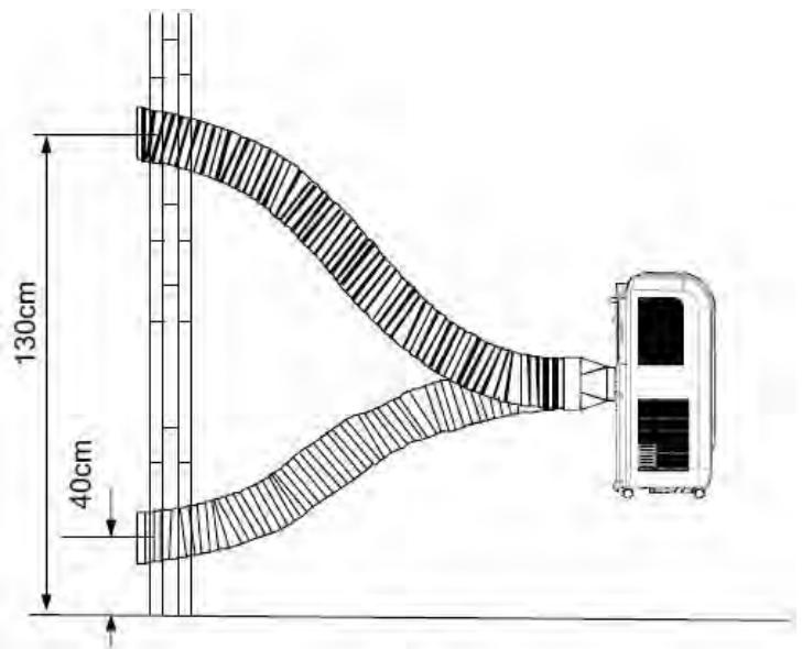 PROLINE 6R700 - Installer le tuyau d'évacuation dans un mur - 1