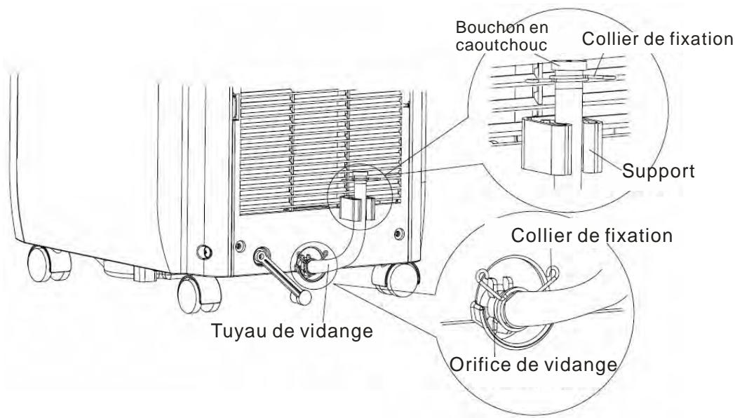 PROLINE 6R700 - Raccorder le tuyau de vidange fourni sur l'orifice de vidange : - 3