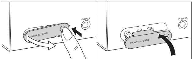 PHILIPS MX980 - Cache FRONT AV / GAME (uniquement pour le FR 975) - 1