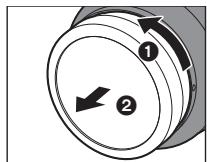 PANASONIC bah5S 24-1054 - Colocar la lente - 1