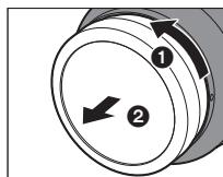 PANASONIC bah5S 24-1054 - Aufsetzen des Objektivs - 1