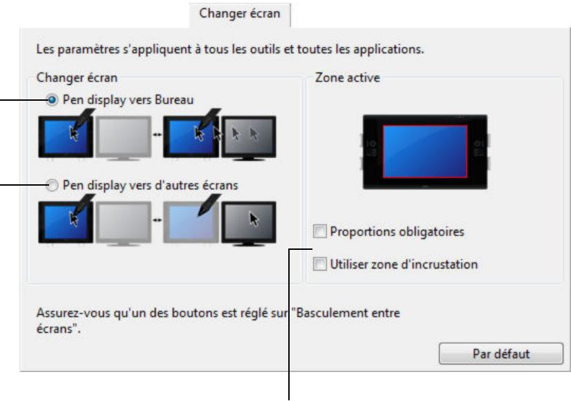 WACOM CiNTiO 22 HD - Utilisation de la fonction de basculement entre écrans - 1