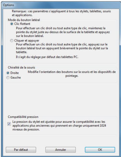 WACOM CiNTiO 22 HD - Configuration du CINTIQ pour la lateralisation - 1