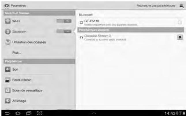 CABASSE STREAM 3 SYSTEM BLANC - CONNEXION BLUETOOTH AVEC UNE TABLETTE ANDROID - 4
