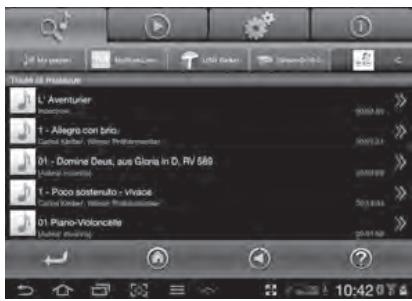 CABASSE STREAM 3 SYSTEM BLANC - E) PAGE "MUSIQUE": LECTURE DES FICHIERS PARTAGES - 2