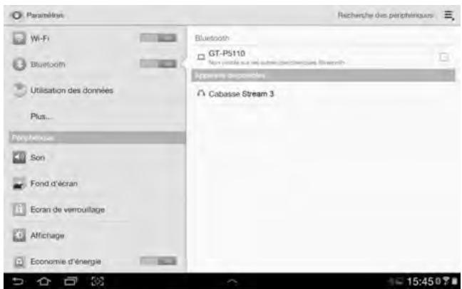 CABASSE STREAM 3 SYSTEM BLANC - CONNEXION BLUETOOTH AVEC UNE TABLETTE ANDROID - 2