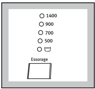 ARTHUR MARTIN AWW 1227 - Choix de la vitesse d'essorage ou de la fonction (arrêt cuve pleine) - 2