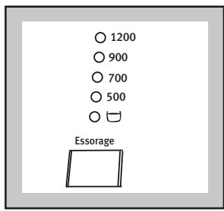 ARTHUR MARTIN AWW 1227 - Choix de la vitesse d'essorage ou de la fonction (arrêt cuve pleine) - 1