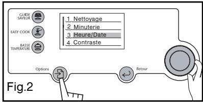 SAUTER SFP 690 XF1 - Comment régler l'heure - 2