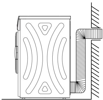 FORTEX MDS70V012e - Installation du tuyau de ventilation - 3