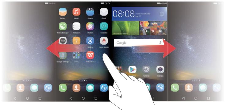 HUAWEI P8_LITE_OR4273184 - Passer entre les écrans d'accueil - 1