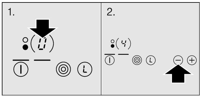 NEFF N14D30N - Selectionner la position de chauffe : - 1