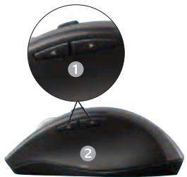 LOGITECH DESKTOP MK710 - Fonctionnalités supplémentaires de la souris - 1