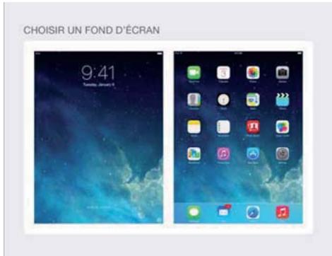 APPLE IPAD AIR 16 GO WIFI GRIS - Changer de fond d'écran. - 1