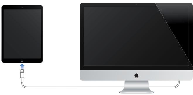 APPLE IPAD AIR 16 GO WIFI GRIS - Connector l'iPad à votre ordinateur - 1