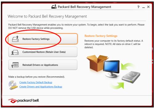 PACKARD BELL EASYNOTE TG 71 BM - Récapérer depuis Windows - 2