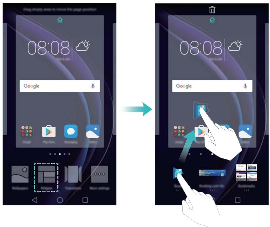 HONOR 8 PREMIUM ROSE - Ajout de widgets à l'écran d'accueil - 1