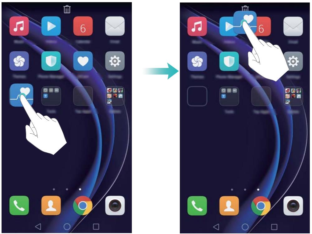 HONOR 8 PREMIUM ROSE - Supprimer un widget ou une icône - 1