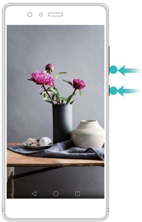 HONOR 8 PREMIUM ROSE - En utilisant les boutons marche/arrêt et de réduction de volume - 1