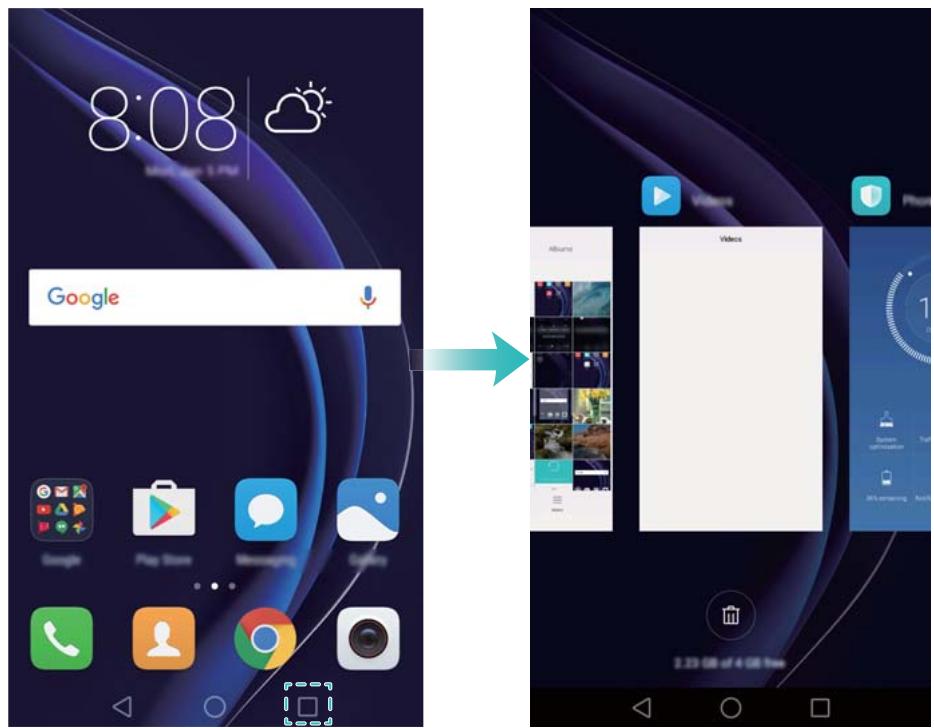 HONOR 8 PREMIUM ROSE - Affichage des applications récemment utilisées - 1