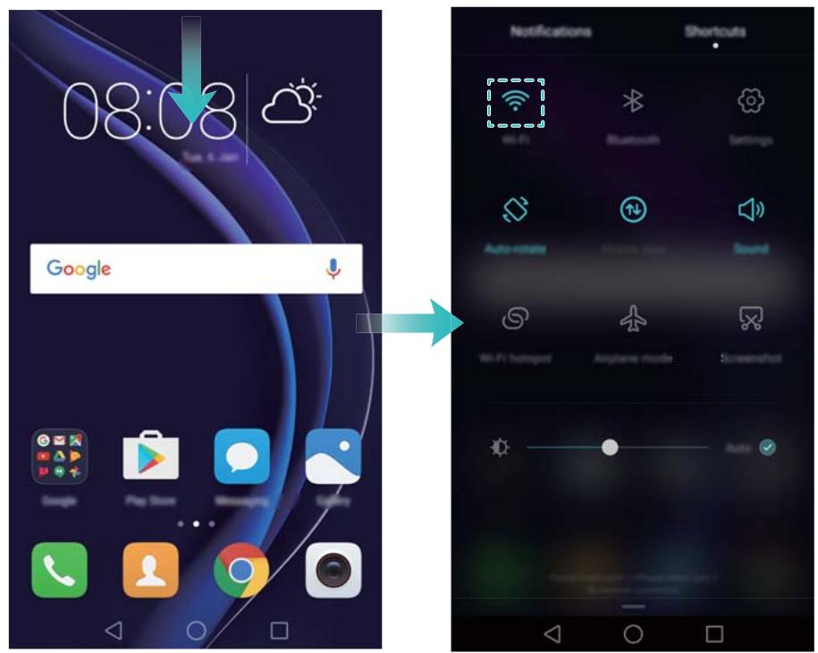 HONOR 8 PREMIUM ROSE - Se connecter à un réseau Wi-Fi - 1