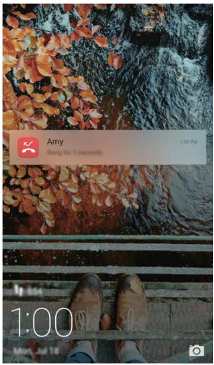 HONOR 8 PREMIUM ROSE - Afficher les notifications sur l'écran de verrouillage - 1