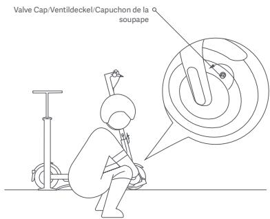 Xiaomi MISCOOT4V2 - Inflate the Tire/Reifen aufpumpen/Gonflage du pneu - 3