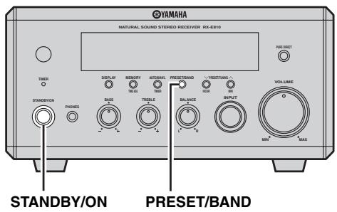 YAMAHA E-810 Blanc - Pour changer le pas en fréquence (Modèles pour l'Asie et Taiwan seulement) - 1