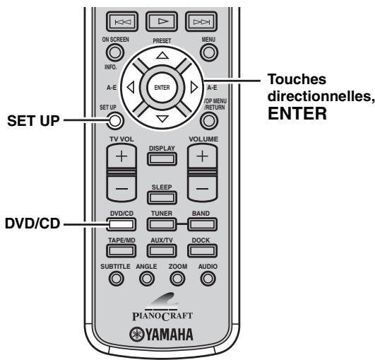 YAMAHA E-810 Blanc - Rétablissement des réglages par défaut du lecteur de DVD - 1