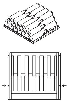 ARTEVINO AE 215M1 N - Configuration d'une clayette en version stockage : - 1