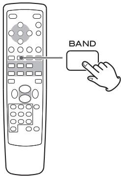 TEAC T-R650 - Sélectionnez AM ou FM en appuyant répétitivement sur la touche BAND. - 1
