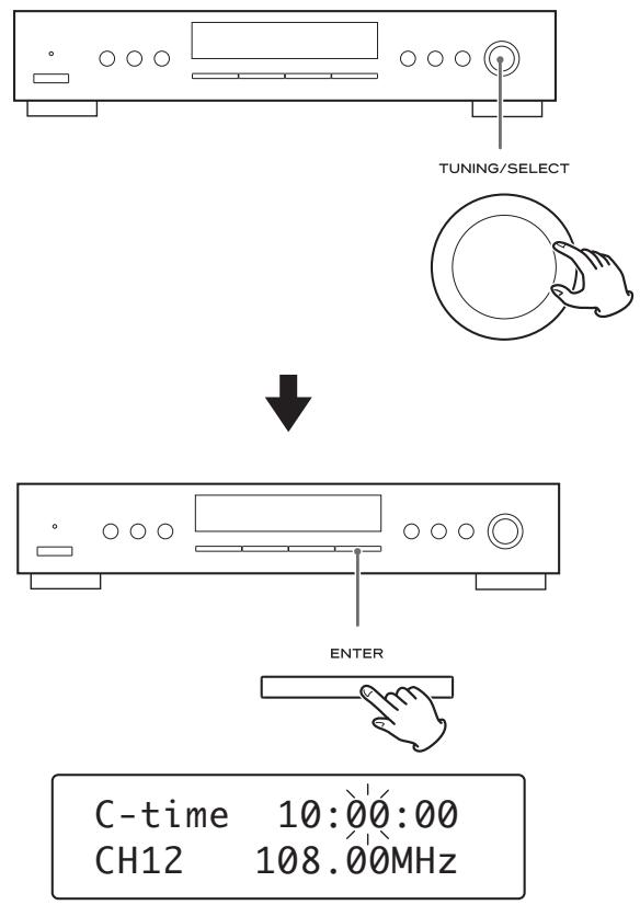 TEAC T-R650 - Réglage de l'horloge - 2