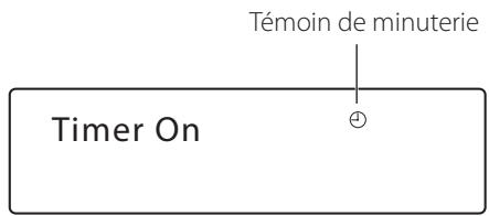 TEAC T-R650 - Appuyez répétitivement sur la touche TIMER jusqu'à ce que "Timer On" apparaisse. - 2