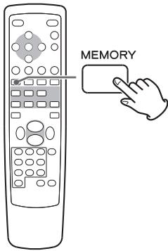 TEAC T-R650 - Appuyez sur la touche MEMORY. - 1