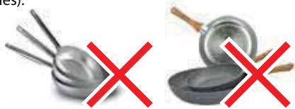FALMEC BRERA3420 - Saucepans not suitable for induction hobs: - 1